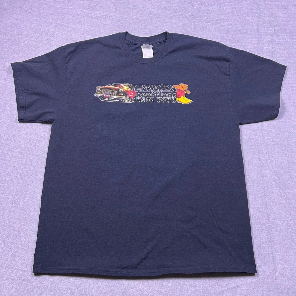 Gildan Ultra Cotton Mens XL Revn Rods Cars Heartland Tour‎ Indianapolis 2016